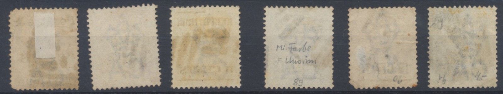 Ceylon Stamps 1885 SG178;186/190 used CV £47.5