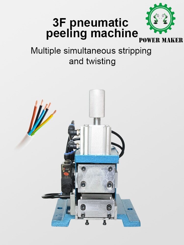 3F Vertical Core Wire Stripping Machine Pneumatic Stripping Twisting Machine