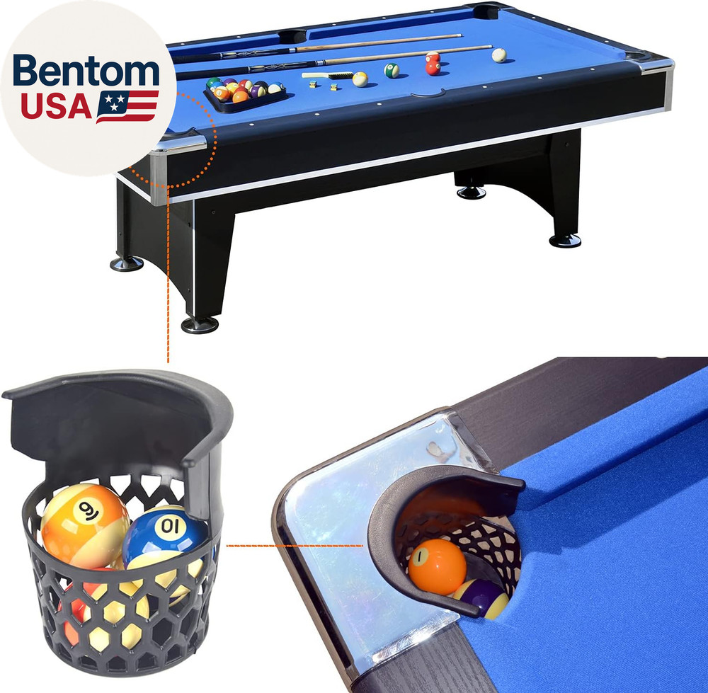 Pool Table Pockets Replacement Pockets for Billiard Table Set of 6 Plastic Web P