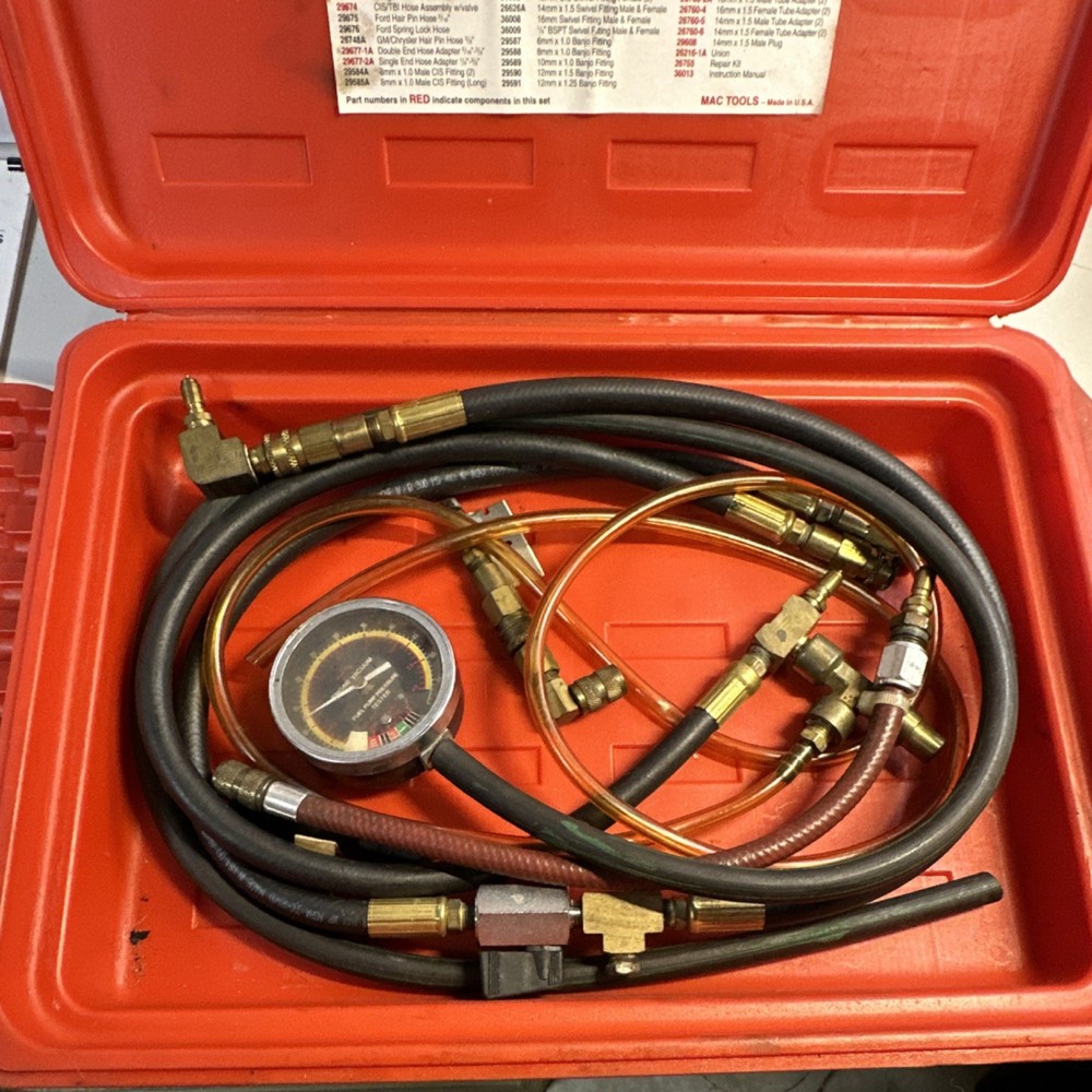 Mac Tools Fuel Injection Tester Kit, Not Complete