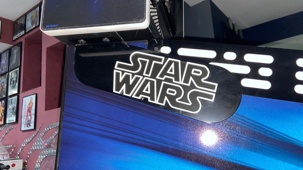 Star Wars Pinball Mod Back Box White Hinge 3D Logo Mod(pair)