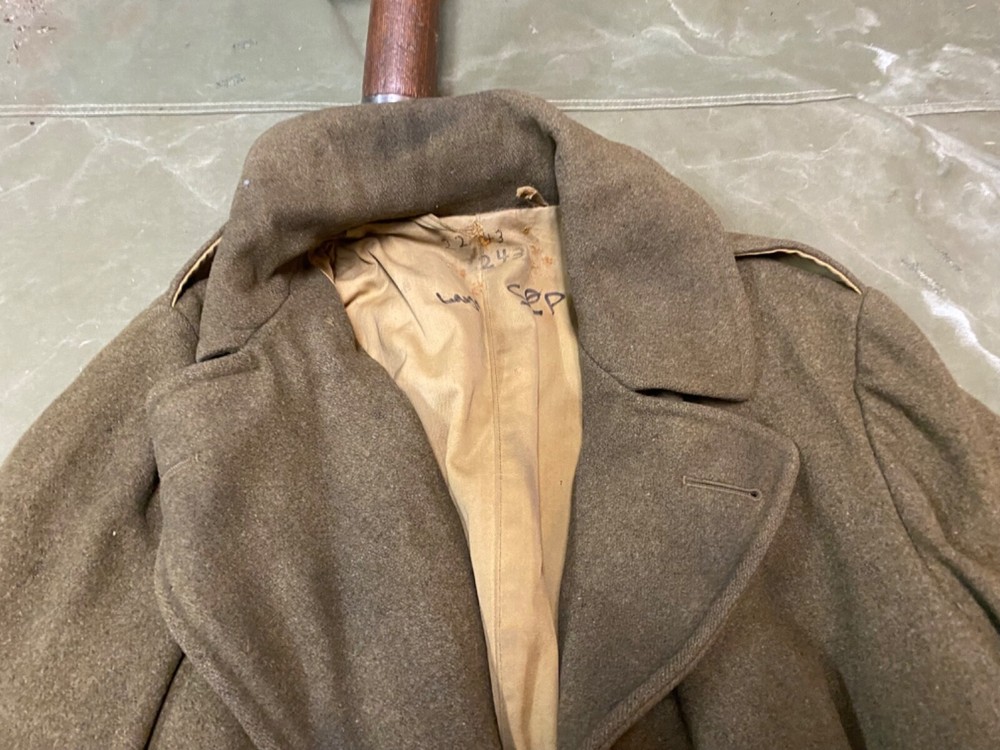 ORIGINAL WWII US ARMY WINTER M1938 GREATCOAT OVERCOAT- MEDIUM/LARGE 42R