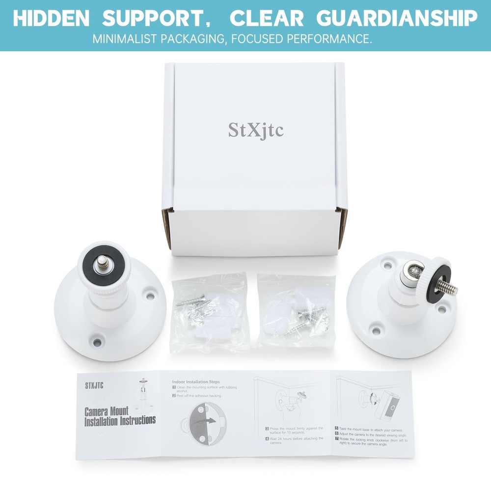 2 Pack Ring Camera Mount Bracket for Ring Stick Up Cam, Ring Outdoor Cam Plus...