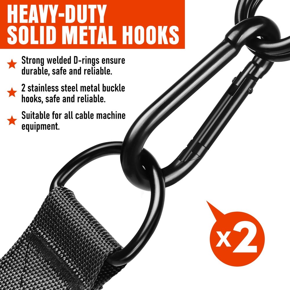 Heavy Duty Exercise Handles, Gym Cable Handles for Cable Machine Attachments