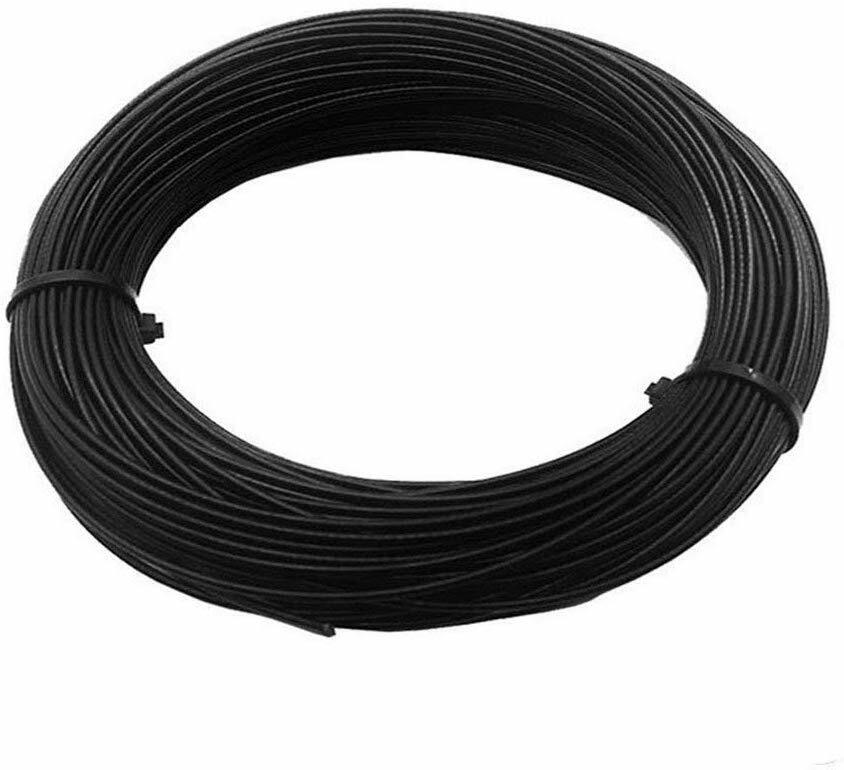 Vinyl Coated Stainless Steel 304 Cable Wire Rope 7x7, Black, 1/16" - 1/8"