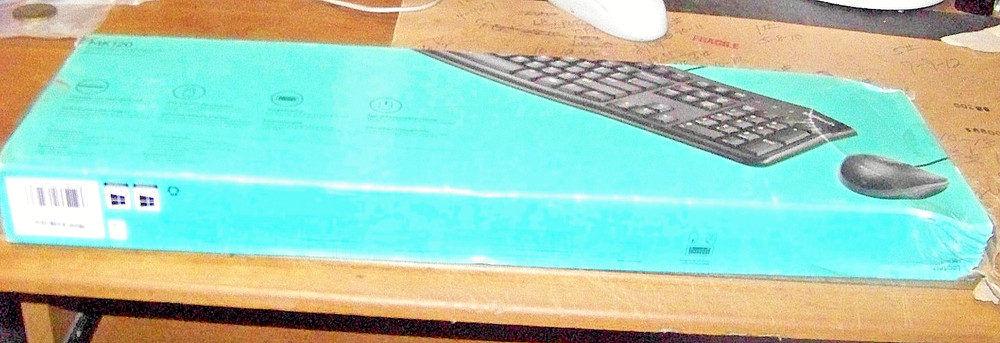 Logitech MK120 USB Keyboard and Mouse Combo Kit - New Sealed