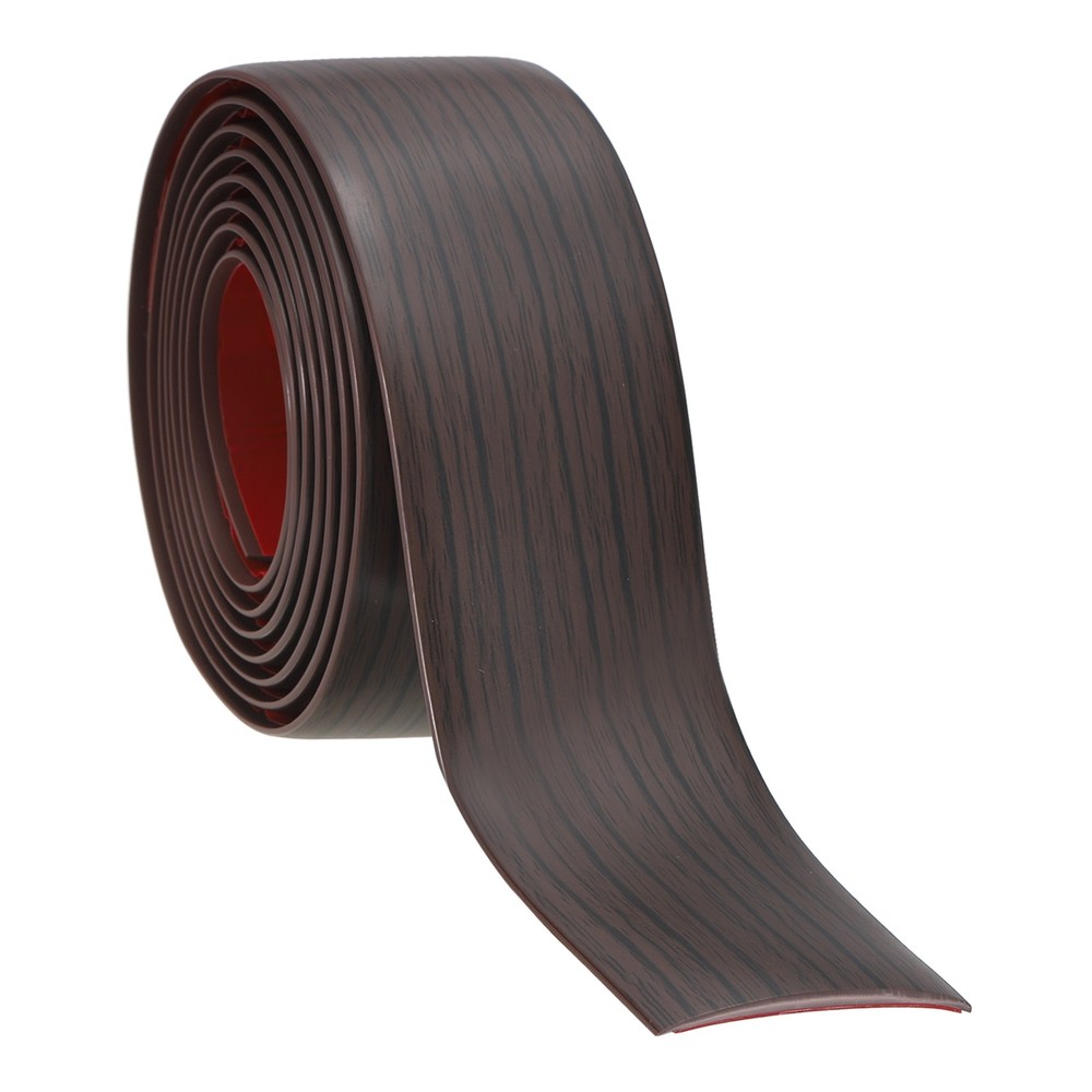 Self Adhesive Floor Transition Strip 20ftx2" Vinyl Divider Black Walnut