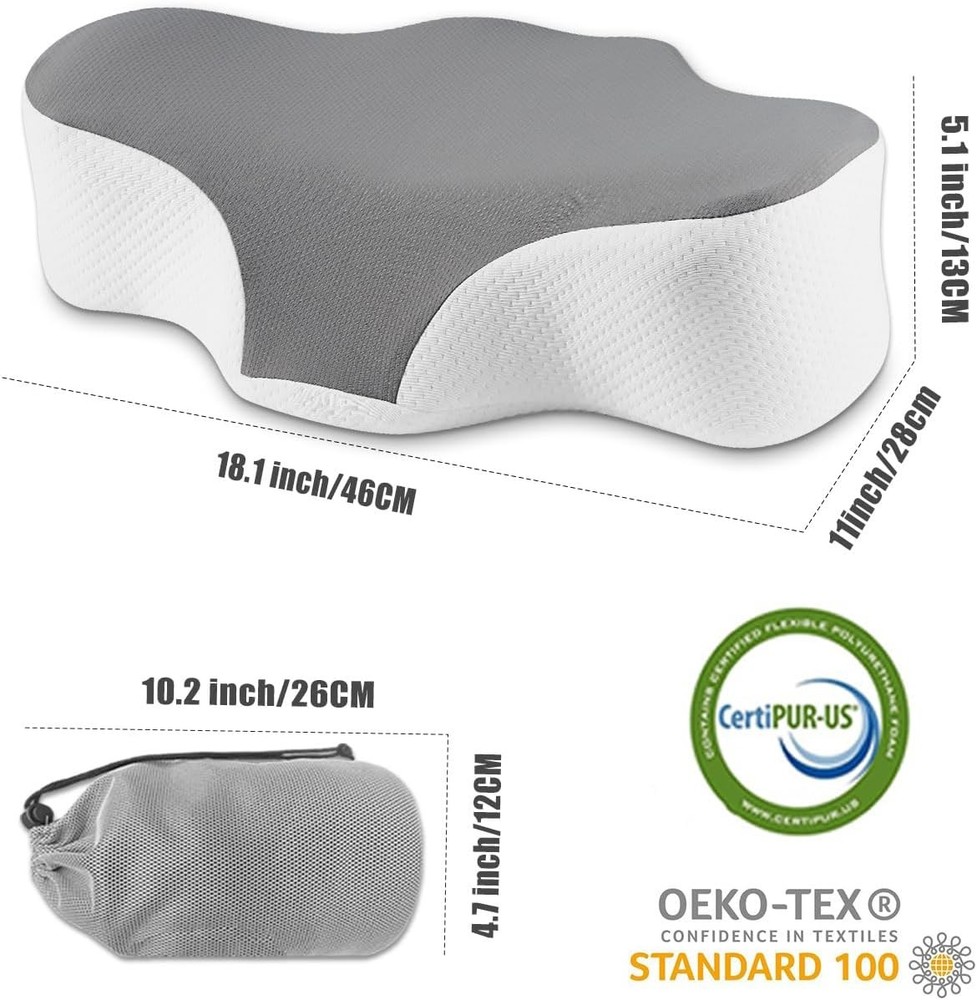 Travel Pillow for Sleeping,Cervical Neck Support Pillow