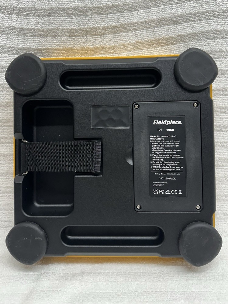 Fieldpiece SR47 Wireless Refrigerant Scale with Remote 252 LBS Capacity