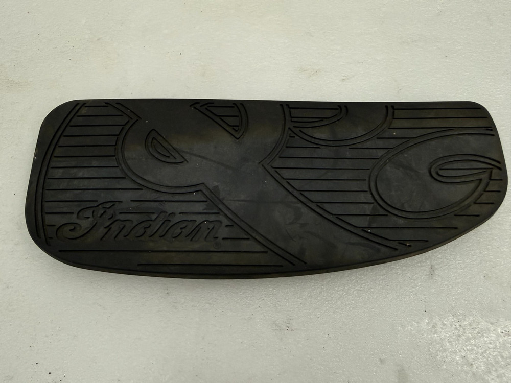 Indian Motorcycle Floorboard Rubber Insert Pad OEM Script Logo Black