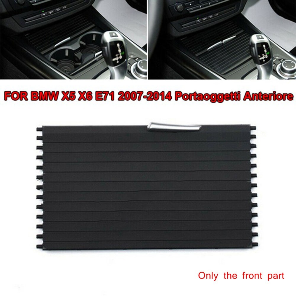 Auto Car Front Storage Box Central Console Covers Black For X6 E71 07-14