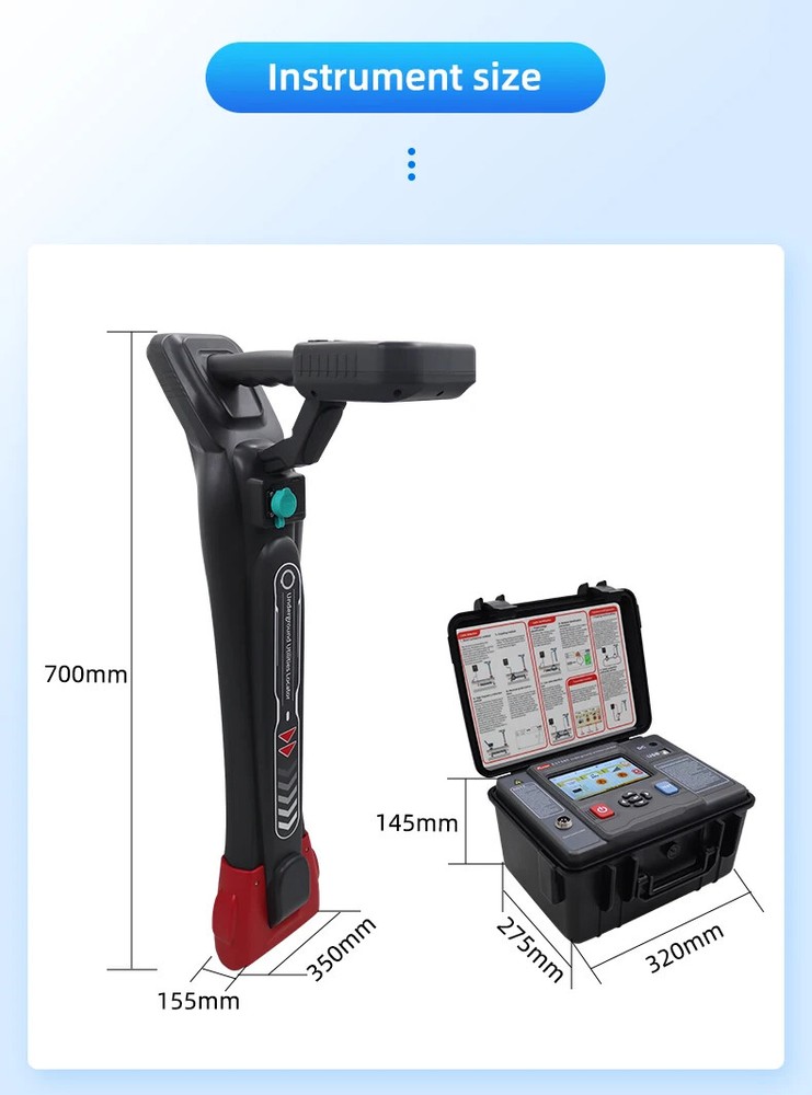 Intelligent Pipeline Detector Underground Utility Cable Locator Path Instrument
