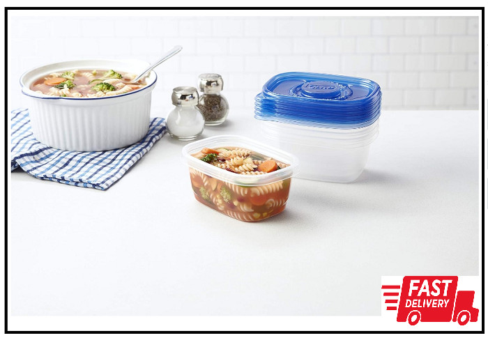 GladWare Soup & Salad Everyday Use Medium Rectangle Storage Hold up to 24oz, 5ct