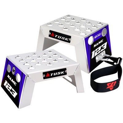 Tusk Moto Starting Blocks - Rev Blue 4"