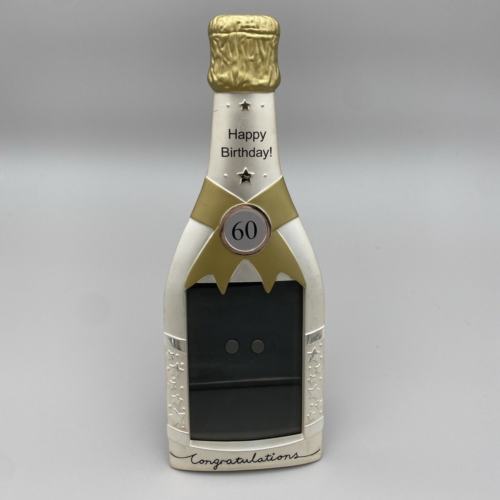 60 Champagne Bottle Shaped Photo Frame