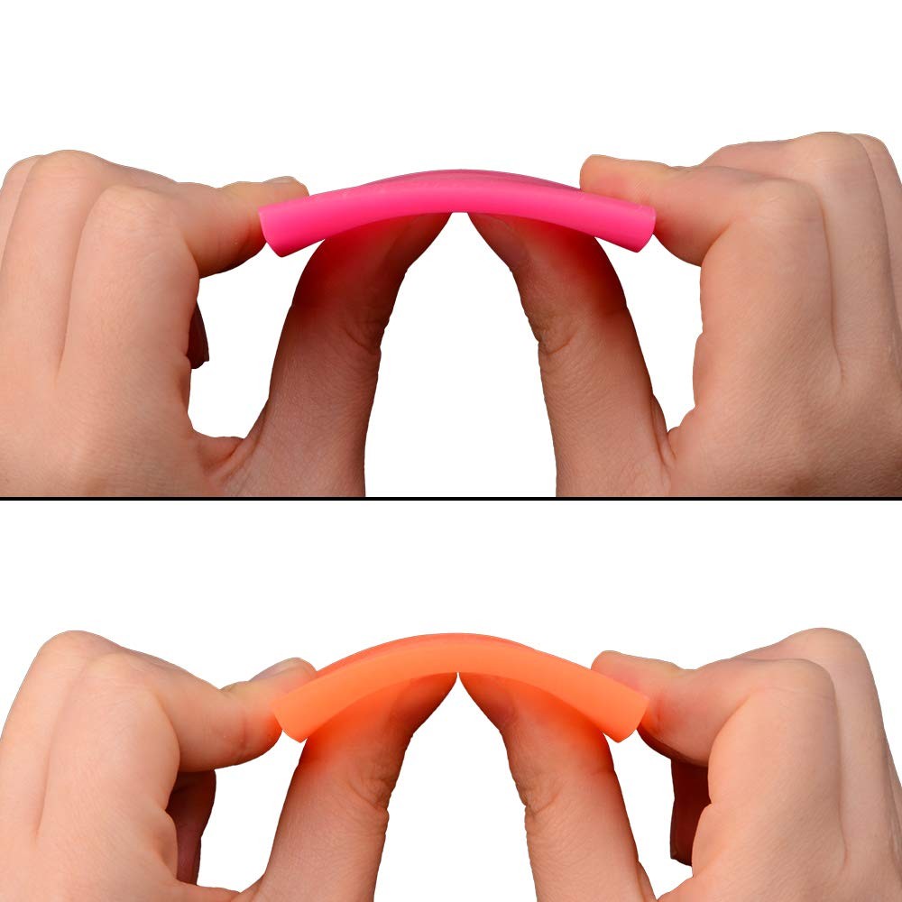 EHDIS Small Squeegee 2pcs Soft Rubber PPF Wrapping Scraper Orange