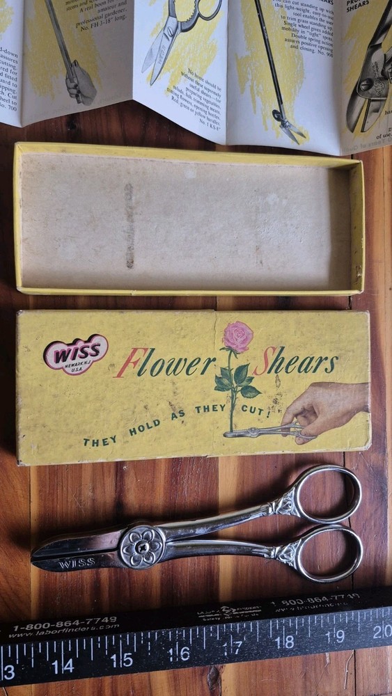 Wiss Flower Shears With Box Vintage