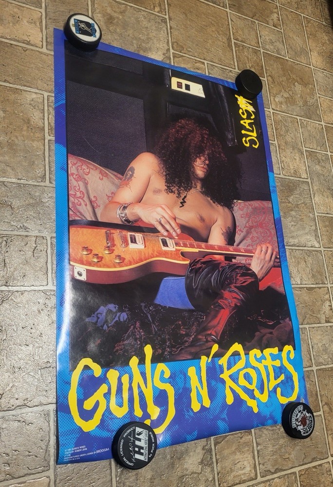 Vintage Slash Poster Guns N Roses 1991 22.5” x 34.5”
