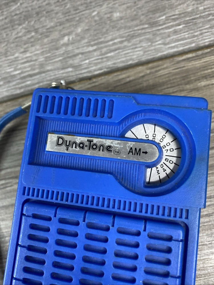 DYNO-TONE Blue TRANSISTOR RADIO Tested Working