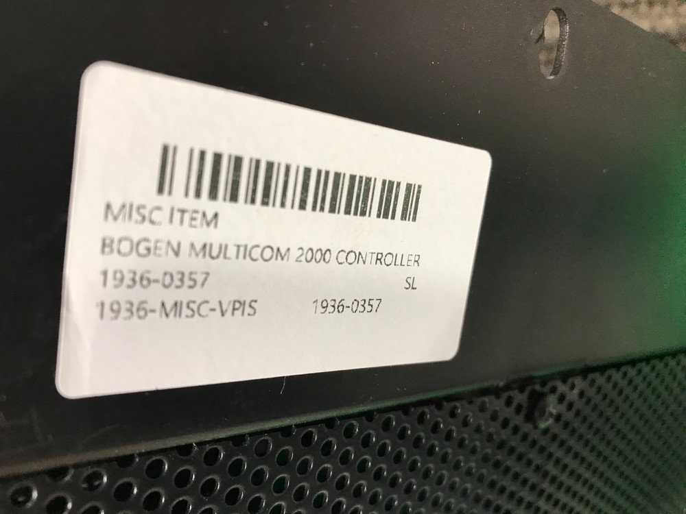 BOGEN MULTICOM-2000 CONTROLLER WITH 6 CARDS POWER SUPPLY *