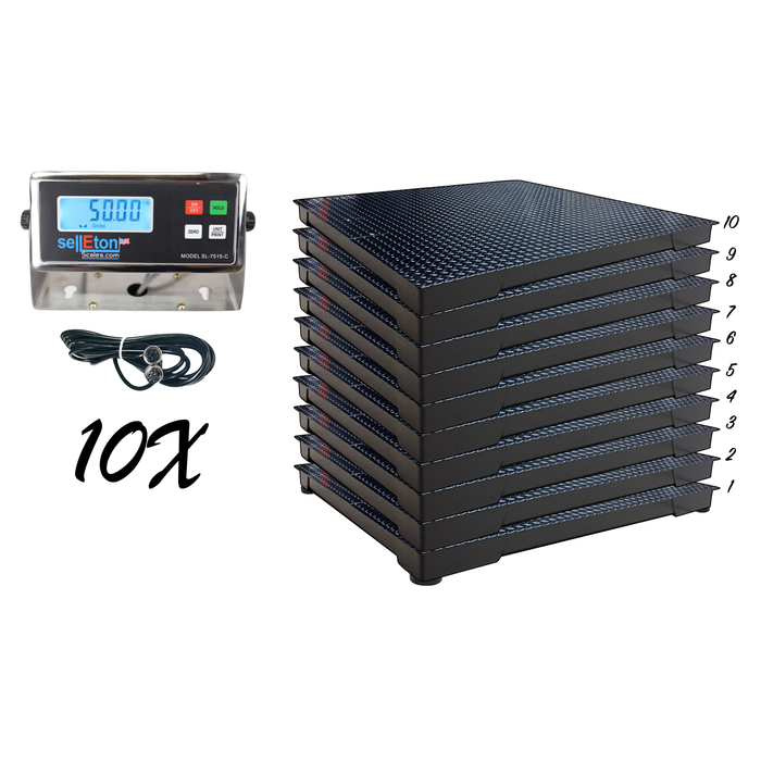 SellEton Multi-pack Floor Scales | SL-700-2x3 | 24" x 36"