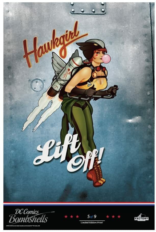 Factory Entertainment DC Comics DC Bombshells Lithograph Print Set