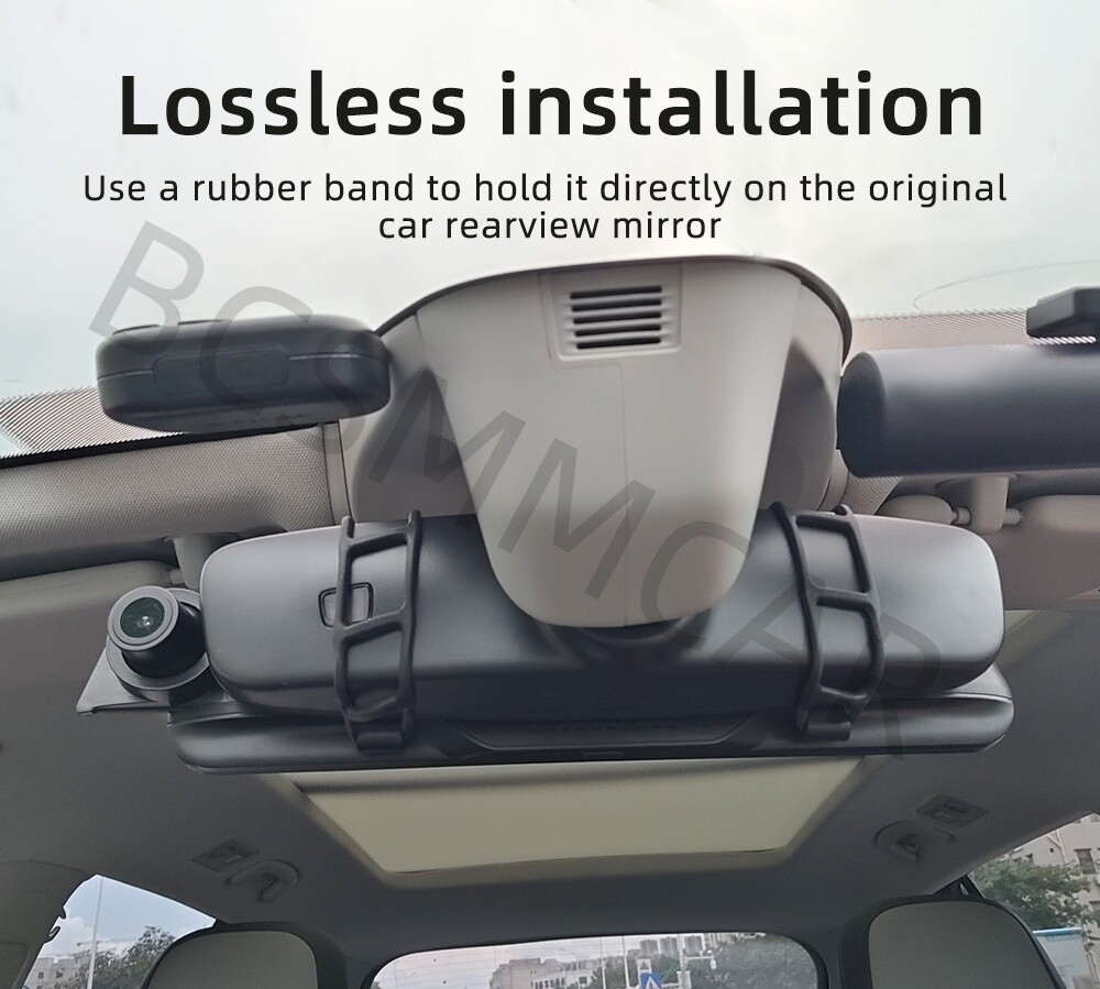 Rear View Mirror Car DVR Camera Recorder Touch Screen For CarPlay Android Auto
