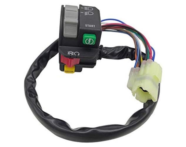 Left Handlebar Control Switch Start Stop Kill Headlight Button for Can-Am
