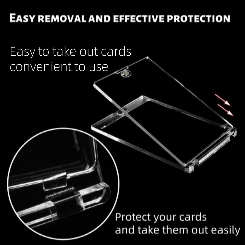 25 Pack Magnetic Trading Sports Card Holders 35pt One-Touch Hard UV Protection