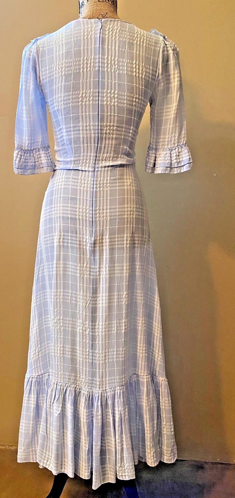 Vampire's Wife Blue White Dress, UK 8