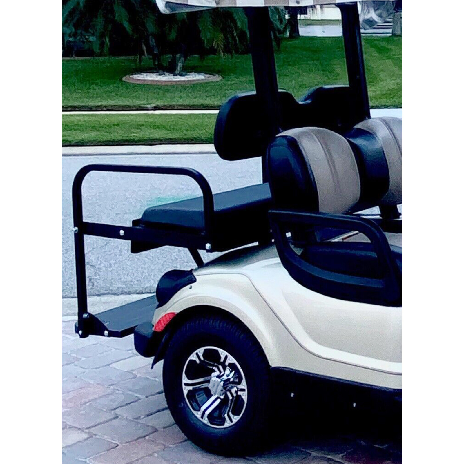 Golf Cart Flip Folding Rear Back Seat Kit For Yamaha Drive G29 2007-2016
