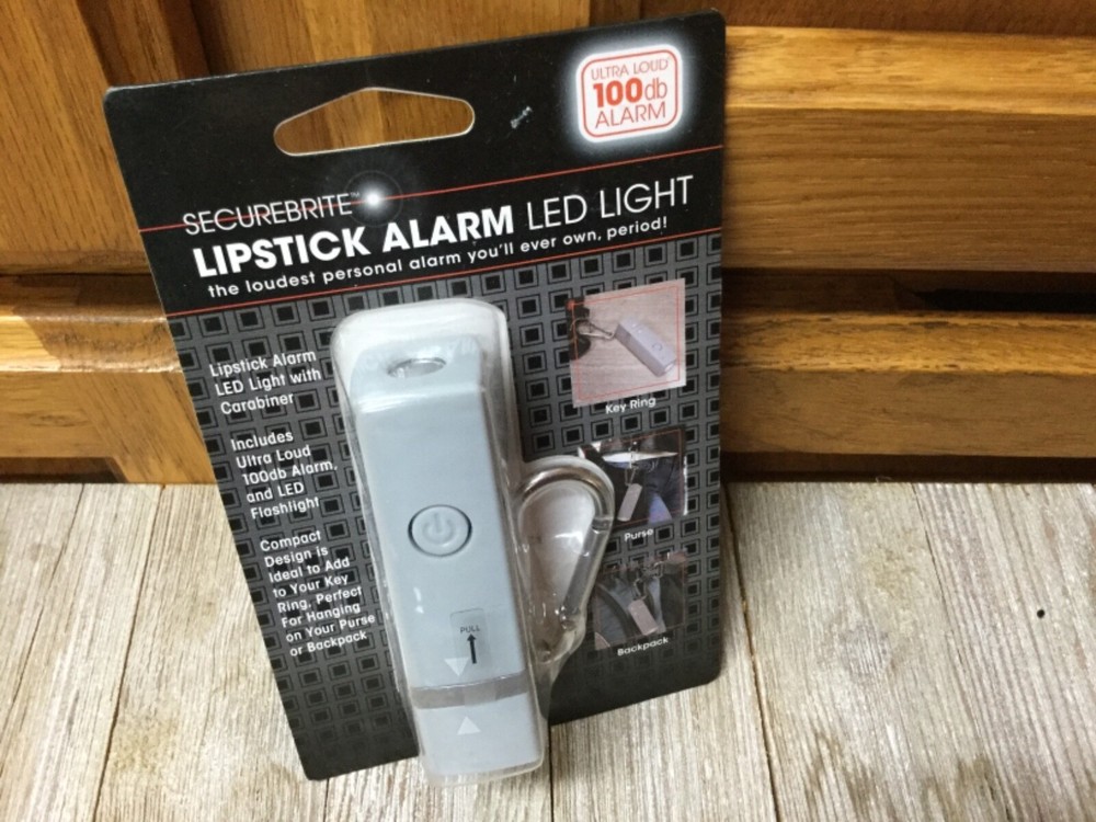 Securebrite Lipstick Alarm and LED Flashlight