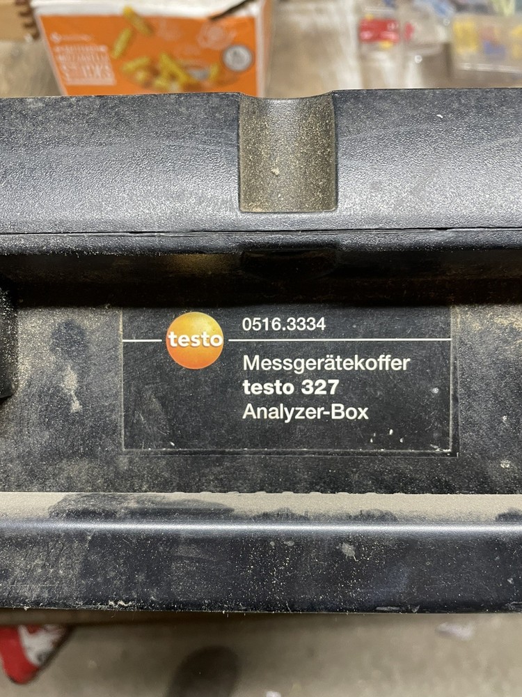 Testo 327-1 Flue Gas Analyzer Kit with printer works great filter sensor needed