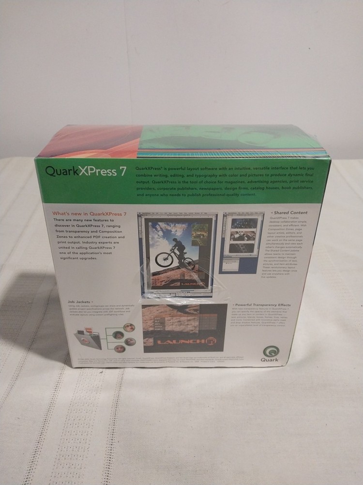 QuarkXPress 7 Windows Sealed 3 Boxes, Full Version Brand New