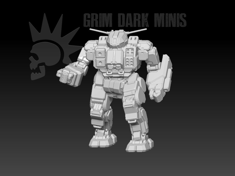 Quickdraw - BT proxy mech MWO Tech 1/265 Battle Scale