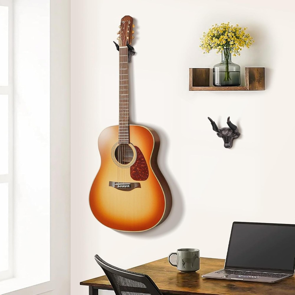 Adowes Guitar Wall Mount 2 Pack, Hanger Cast 2 Rust