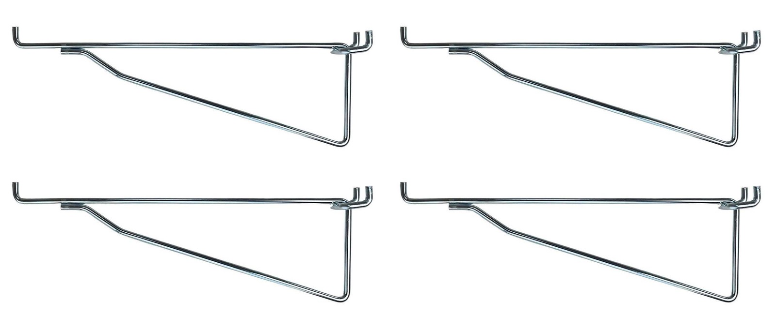 Metal Peg Hook MEGA Heavy Duty Steel Shelf Brackets for Pegboard & Slatwall