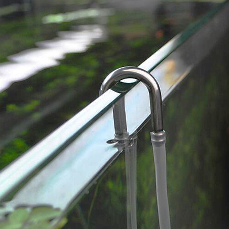 Aquariums Accessories StainlessSteel Tube UShape Pipe Oxygen Diffuser