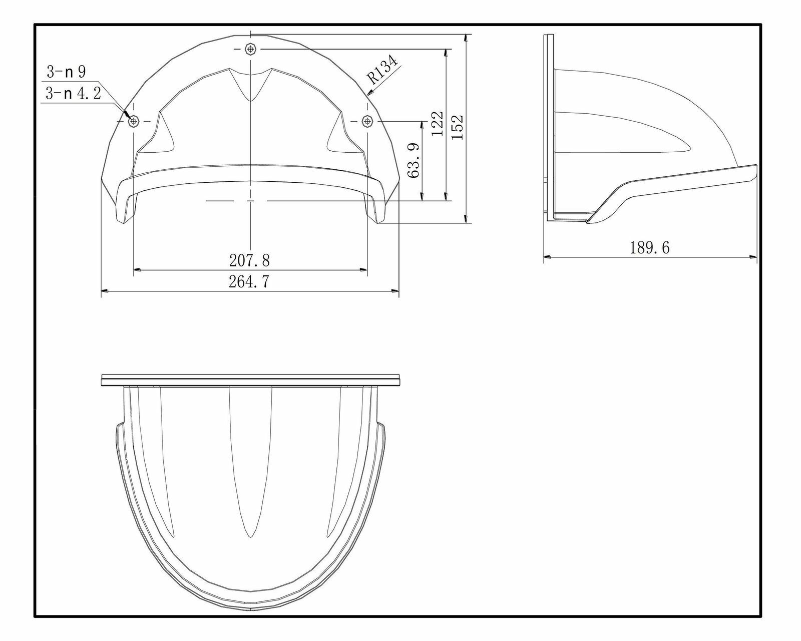 Original Hikvision DS-1250ZJ SRS Universal Outdoor Sun Rain Shade Cover Shield