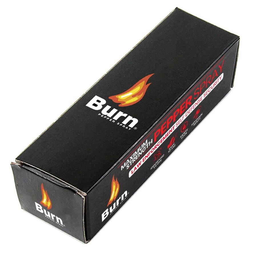 2 Pack Burn Pepper Spray 0.84 fl oz Self Defense Security Belt Clip & Twist Top