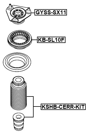 Front Shock Absorber Mounting Fits Geely 4013049400