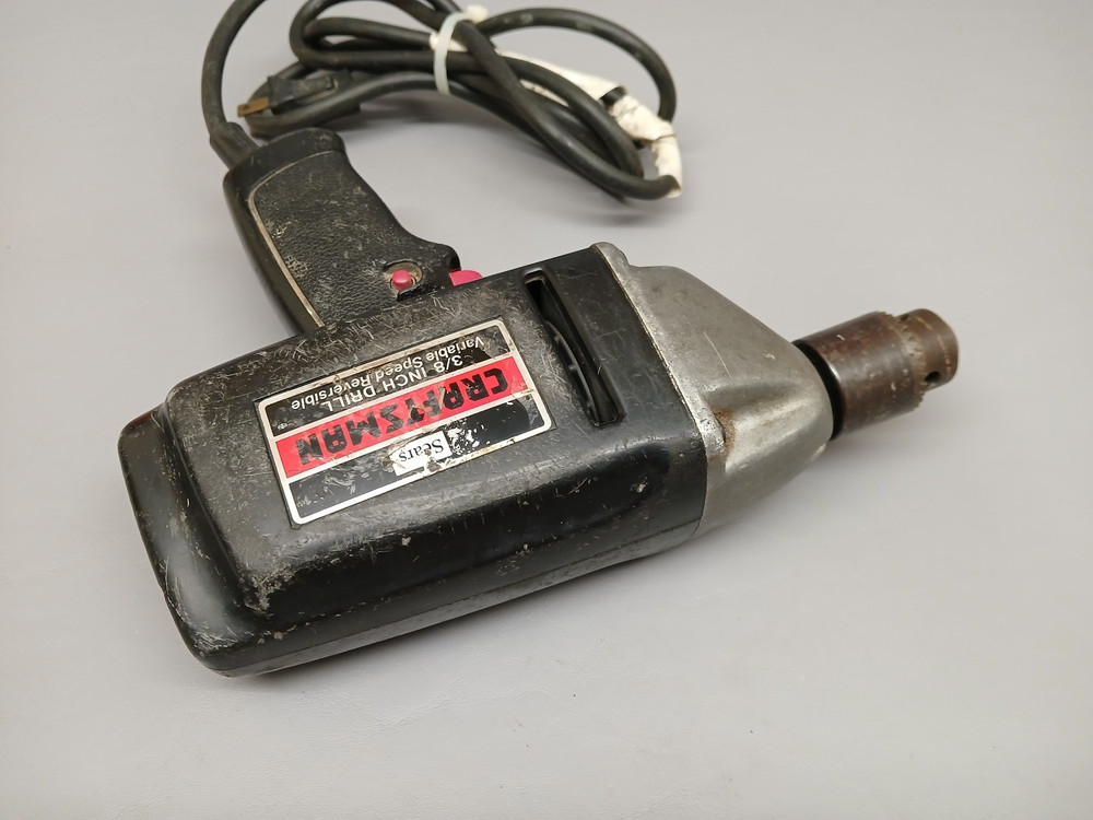 Vintage Sears Craftsman 3/8 Inch Variable Speed Reversible Drill Tested