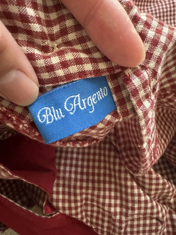 blu argento apron