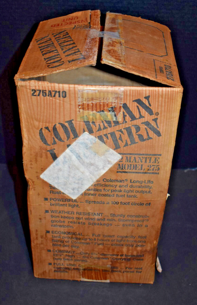 Coleman Model 275A710 Lantern Box Only