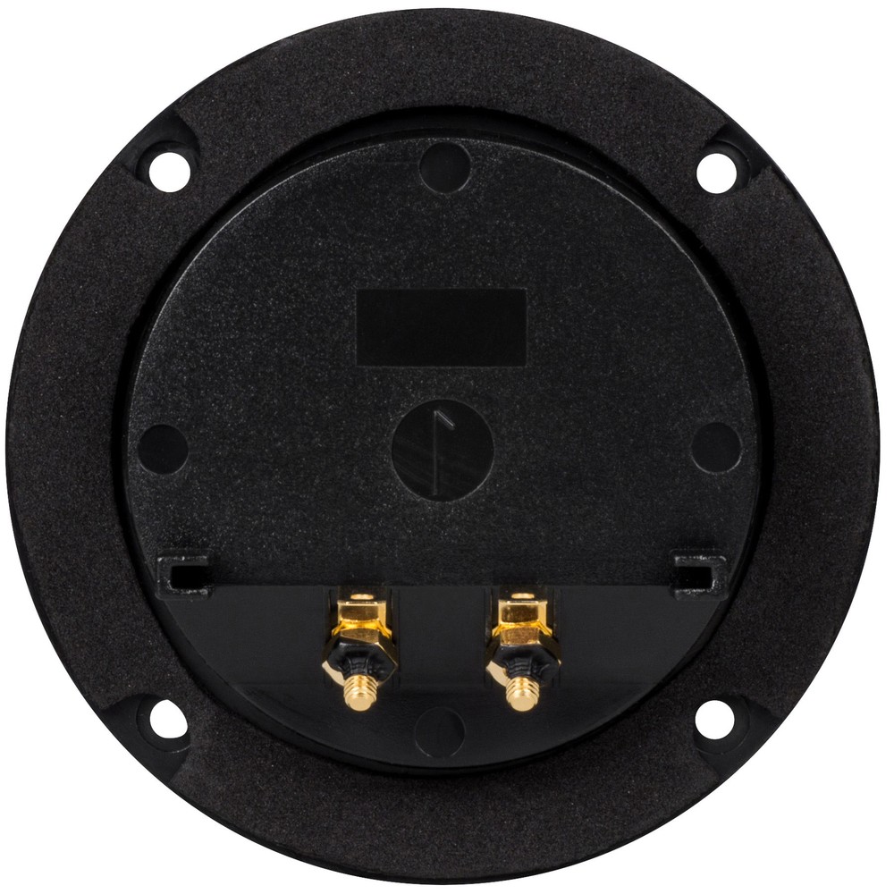 Round Speaker Terminal 4-1/8" Gold Spring-Loaded