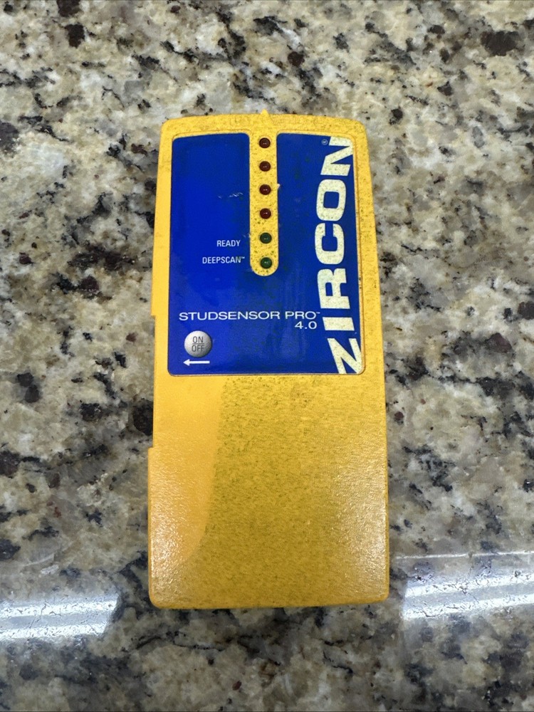 Zircon StudSensor Pro 4.0 Stud Finder with DeepScan Technology  - Tested Working
