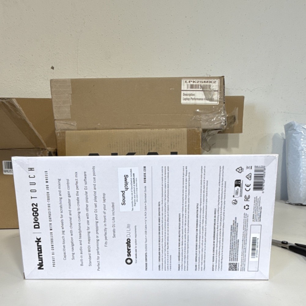 Numark DJ2GO2 Touch Portable Double Deck Controller Touch Jog Wheels Software