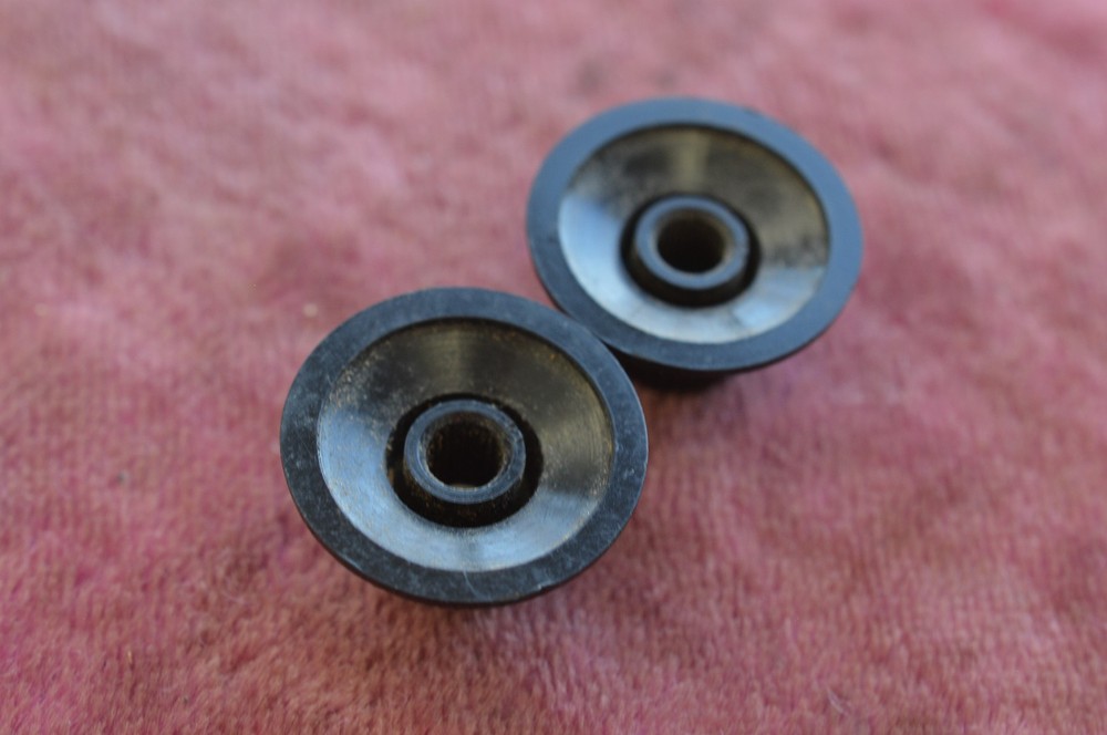 Vintage 1968 Gibson Witchhat Knobs Witch Hat Black Gold Inserts Les Paul Custom!