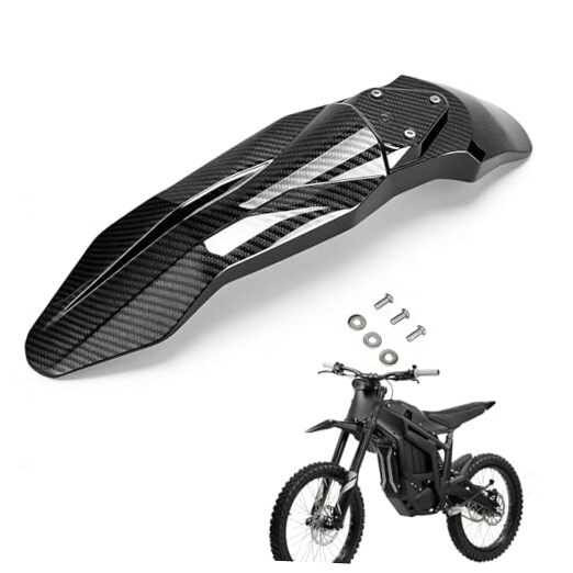 Motorcycle Front Fender Talaria Mud Guard Protector Carbon Fiber Pattern