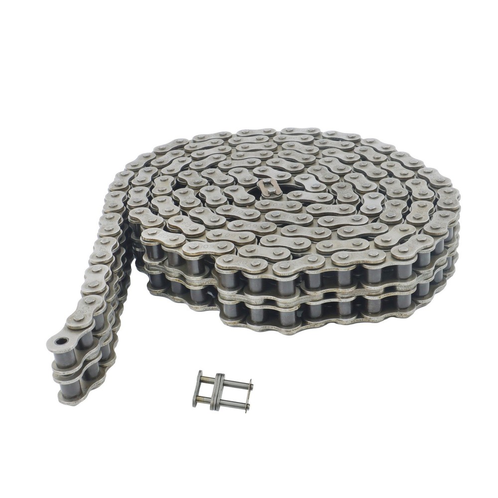 60-2 Double Strand Duplex Roller Chain 10 Ft with 2 Connecting Link
